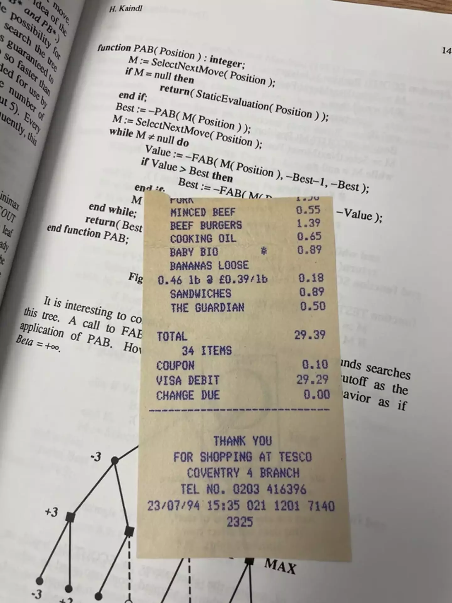 A bloke found the receipt in a library book. Reddit/u_lukestrim