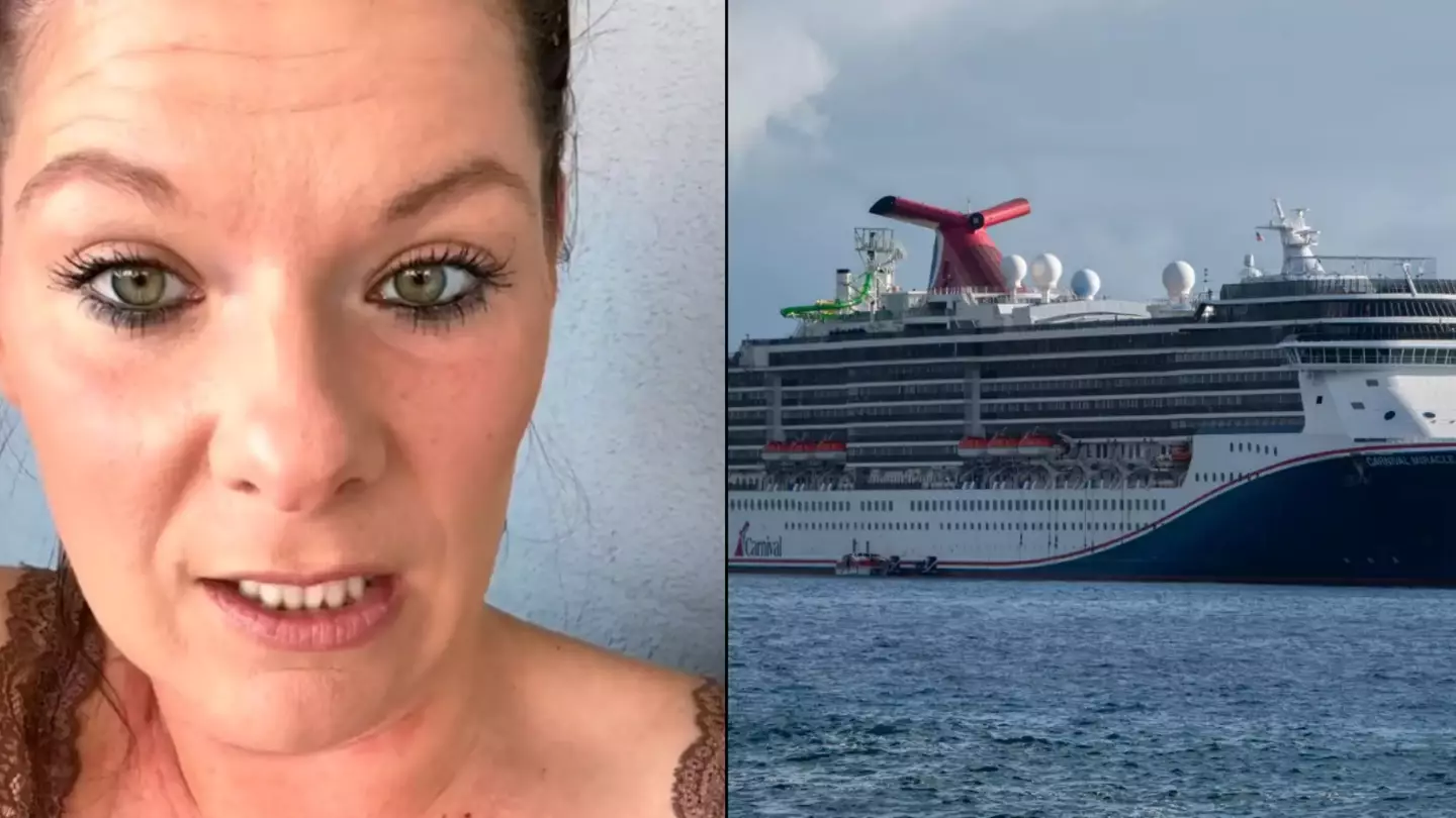 lady falls off cruise ship