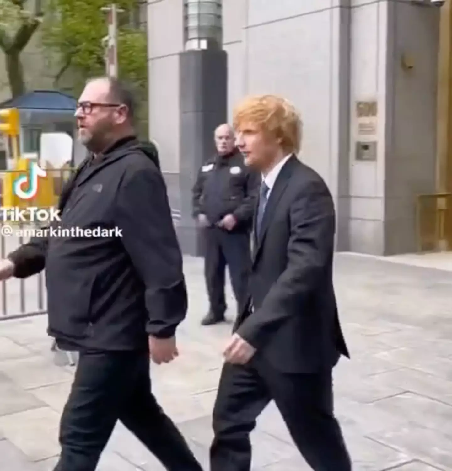 Ed Sheeran must have been happy leaving the court.