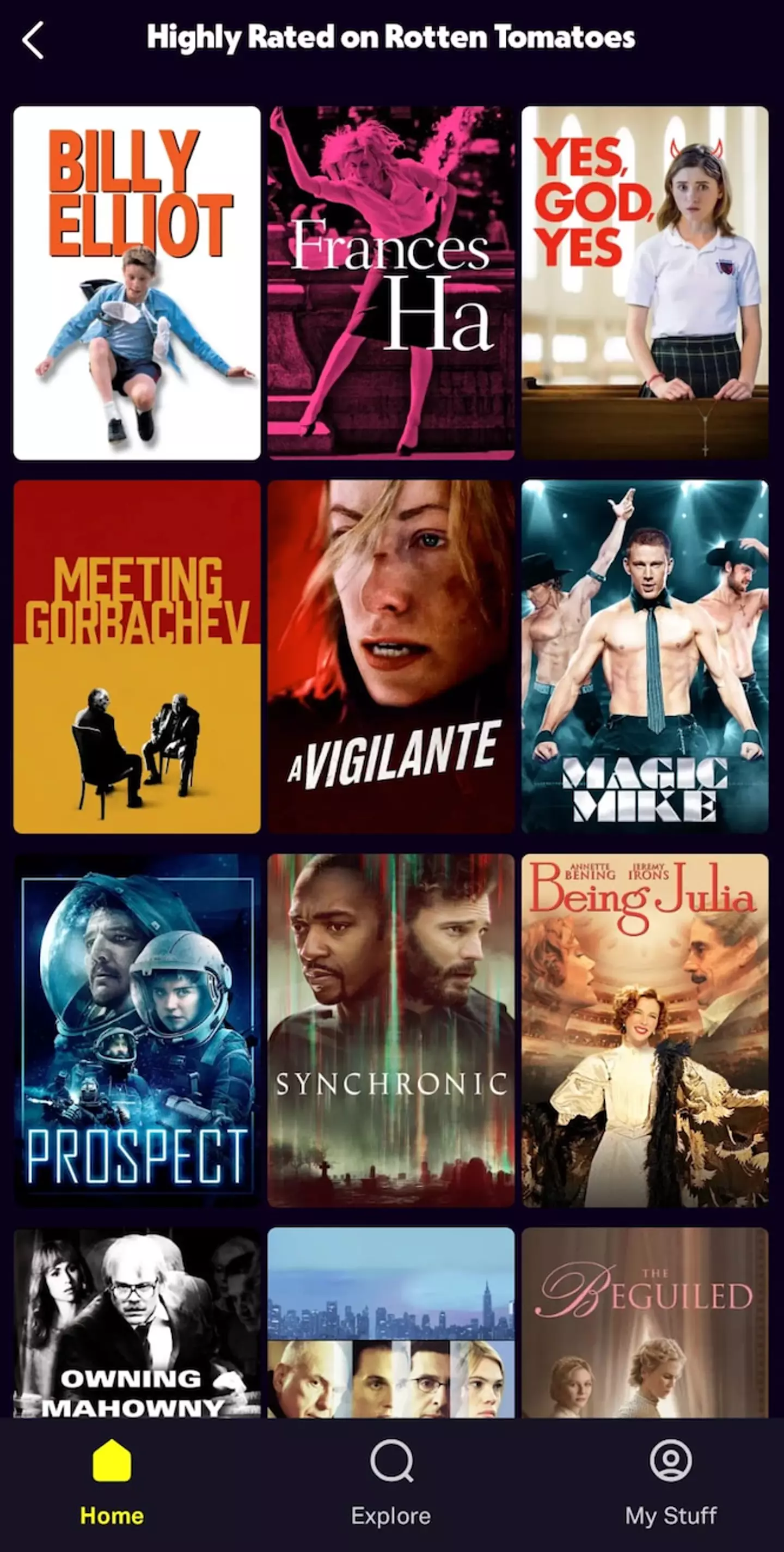 Some of the top rated films on Tubi (Tubi)