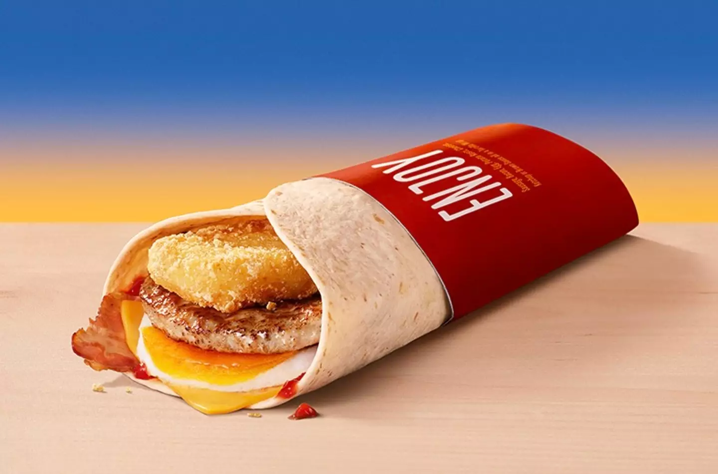 The new and improved Breakfast Wrap is available from today.