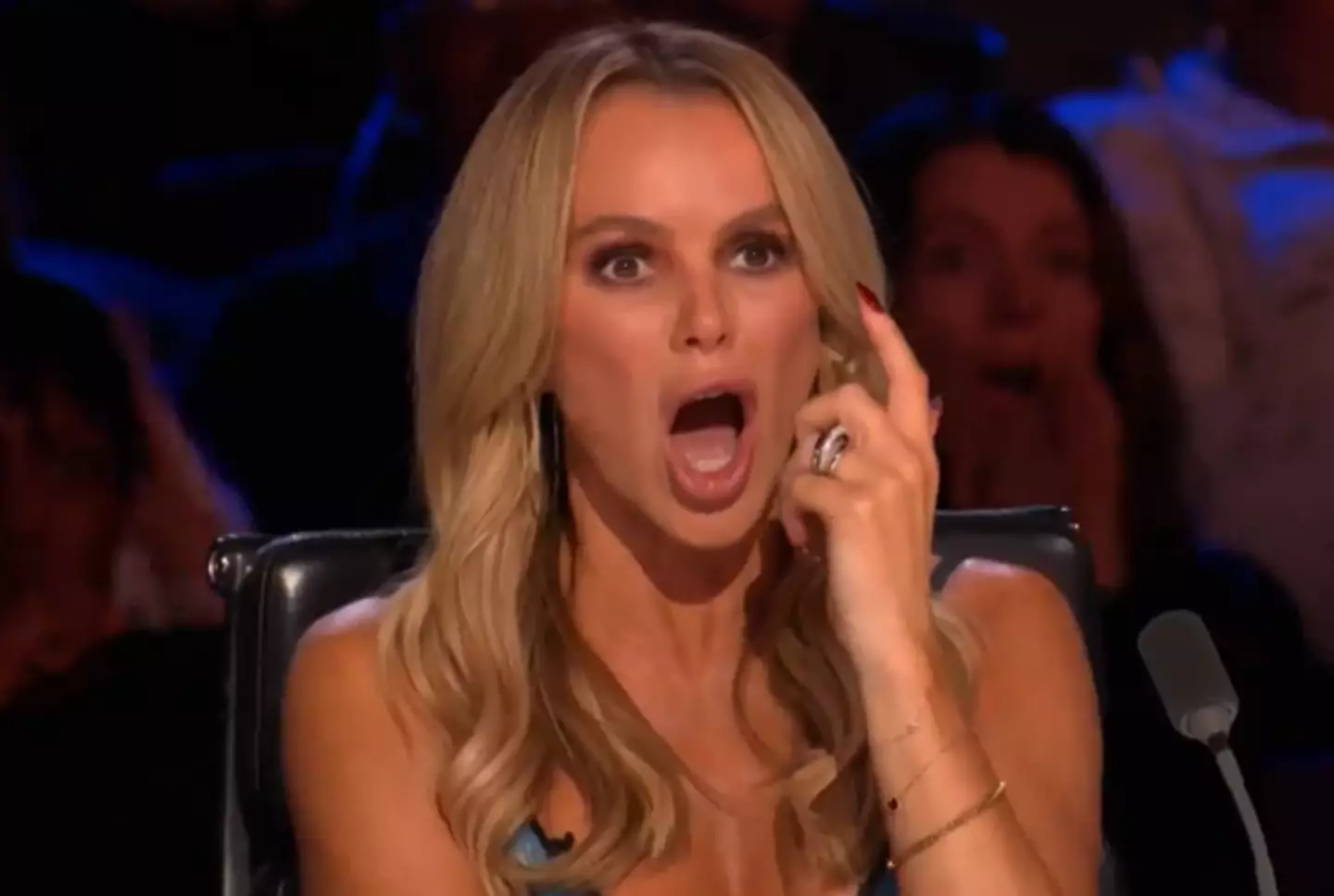 Amanda Holden screamed 'oh my God' as an act's stunt on Britain’s Got Talent almost went seriously wrong. (ITV)