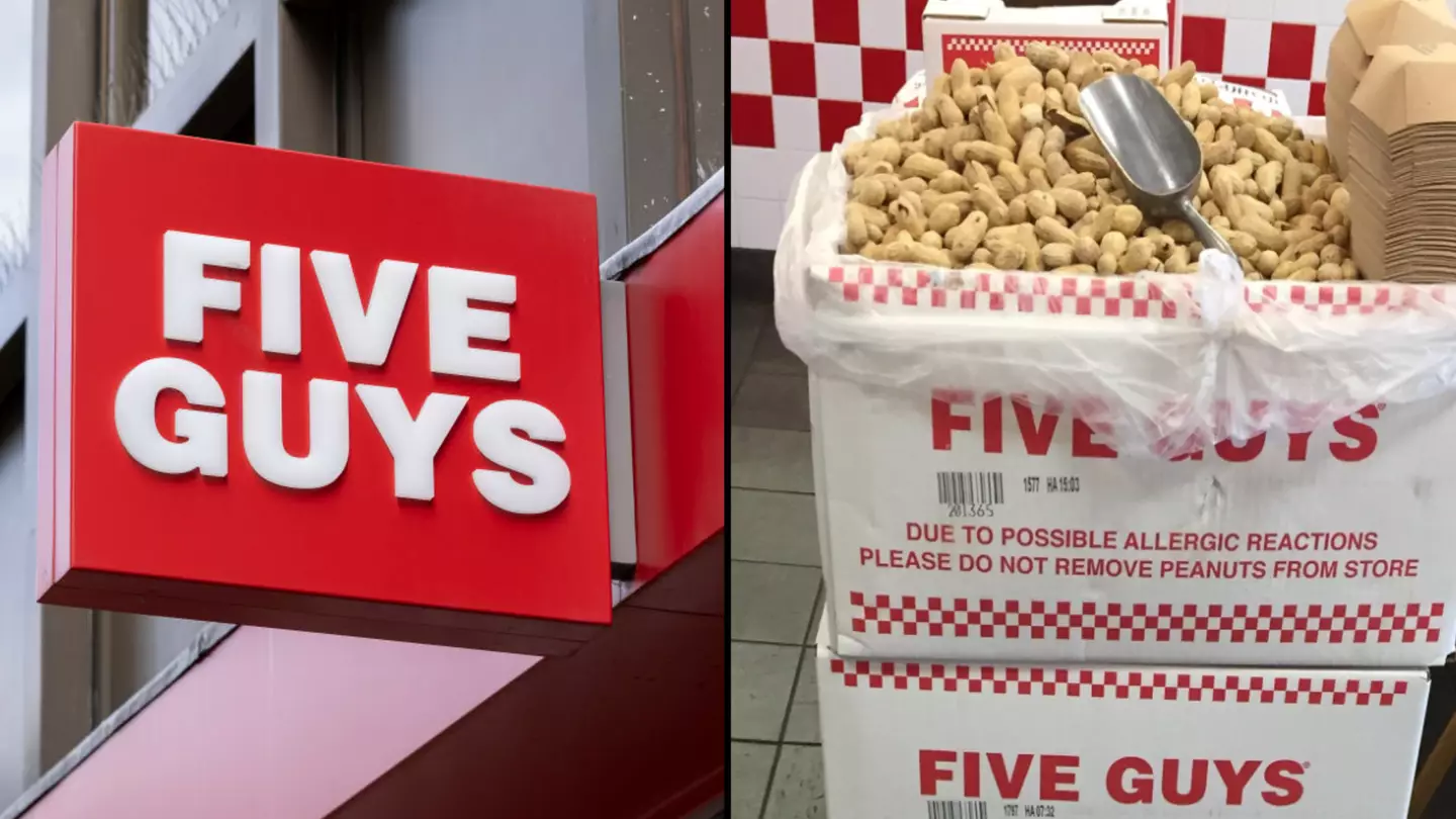 Calculated reason Five Guys have peanuts resting on the side as you're making an order