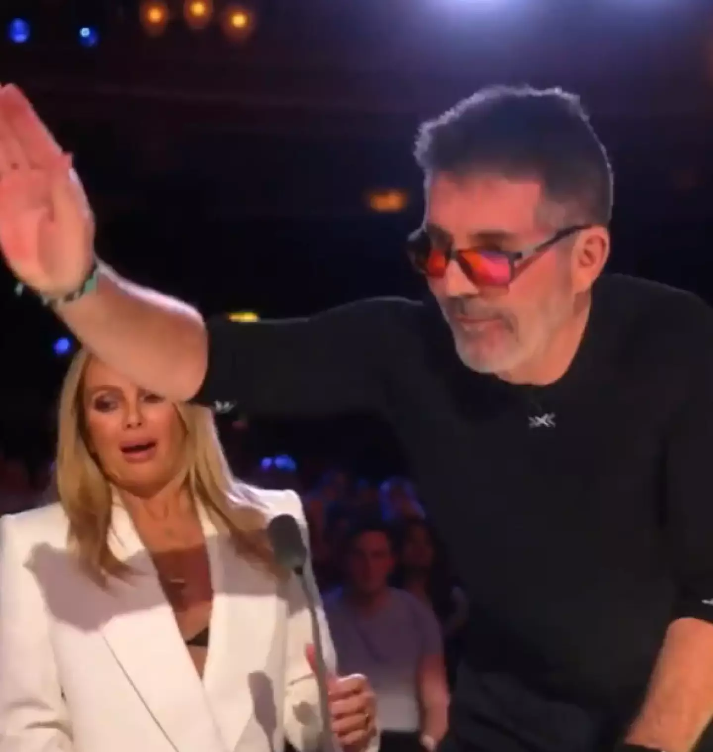 Cowell hit the golden button for the dance group. (ITV)