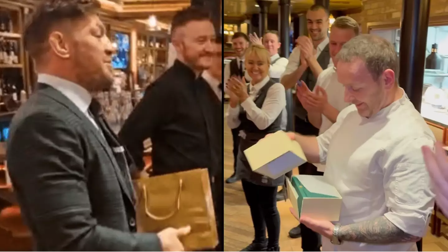 Fans accuse Conor McGregor of gifting head chef 'cheapest Rolex you can get' for his 50th birthday