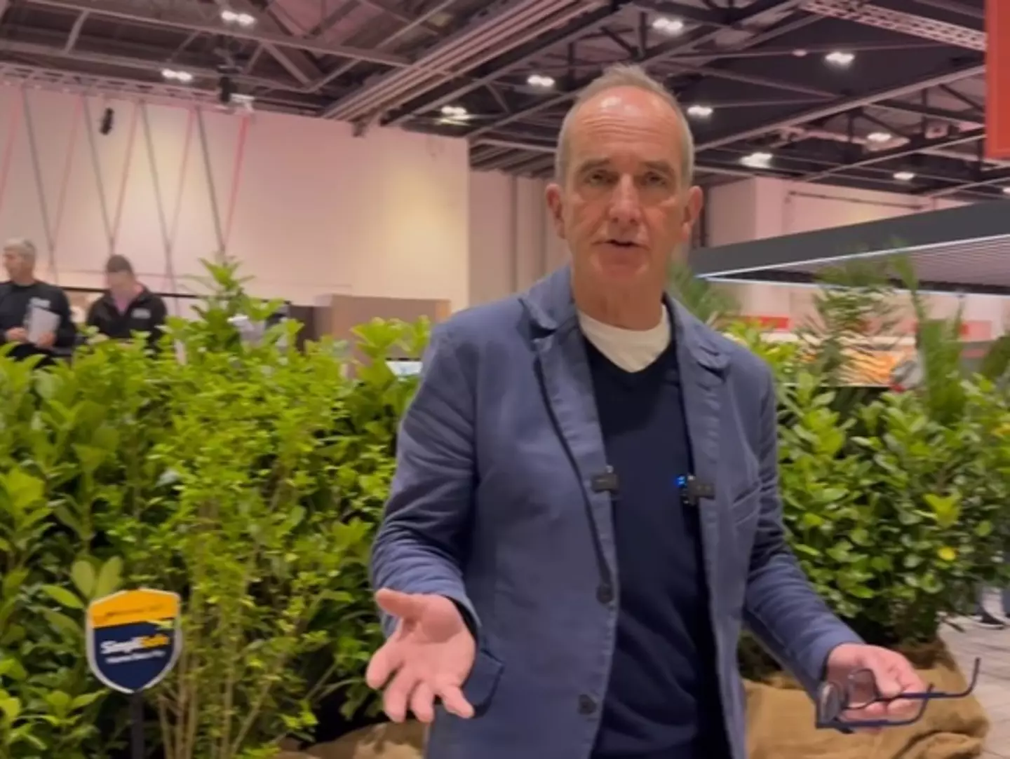 Kevin McCloud at Grand Designs Live, where he spoke about Chesil Cliff House once more. (Instagram/@granddesignstv)