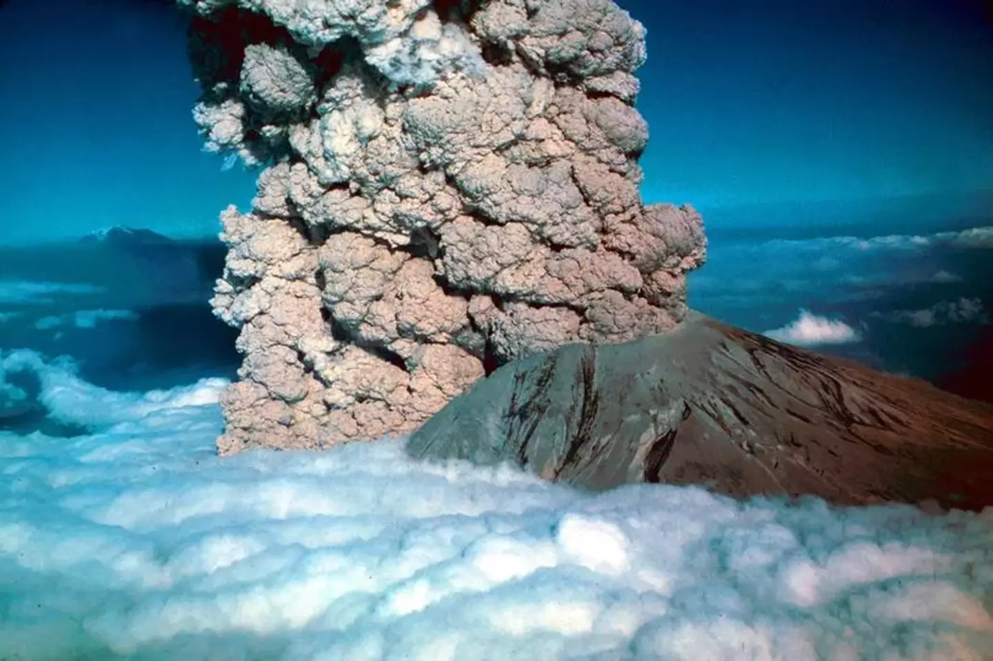 The 1980 eruption of Mount St Helens remains the deadliest and most economically destructive volcanic event in US history. (Universal Images Group via Getty Images)
