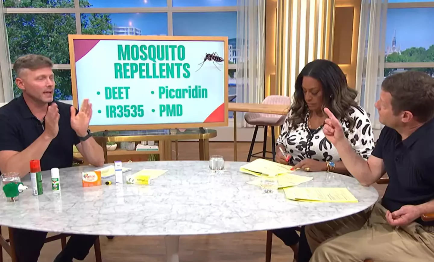 Professor James Logan told people how to keep mosquitoes away in the first place. (ITV)