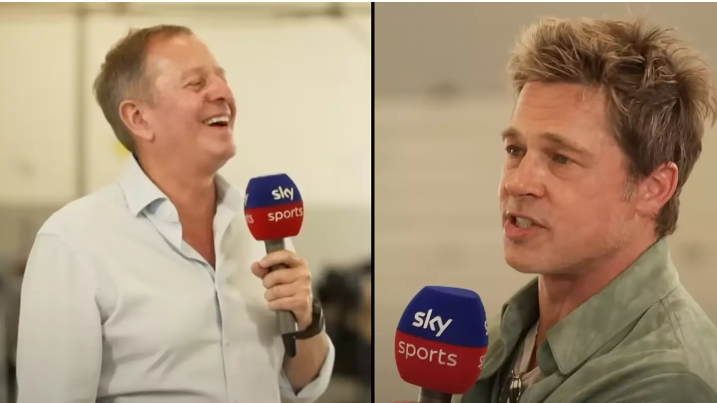 Brad Pitt praised for complimenting Martin Brundle on same day presenter got ignored by Cara Delevingne