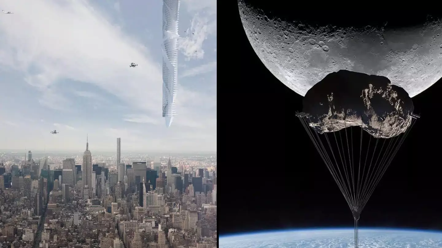 New York City could one day have skyscraper which dangles upside down from an asteroid