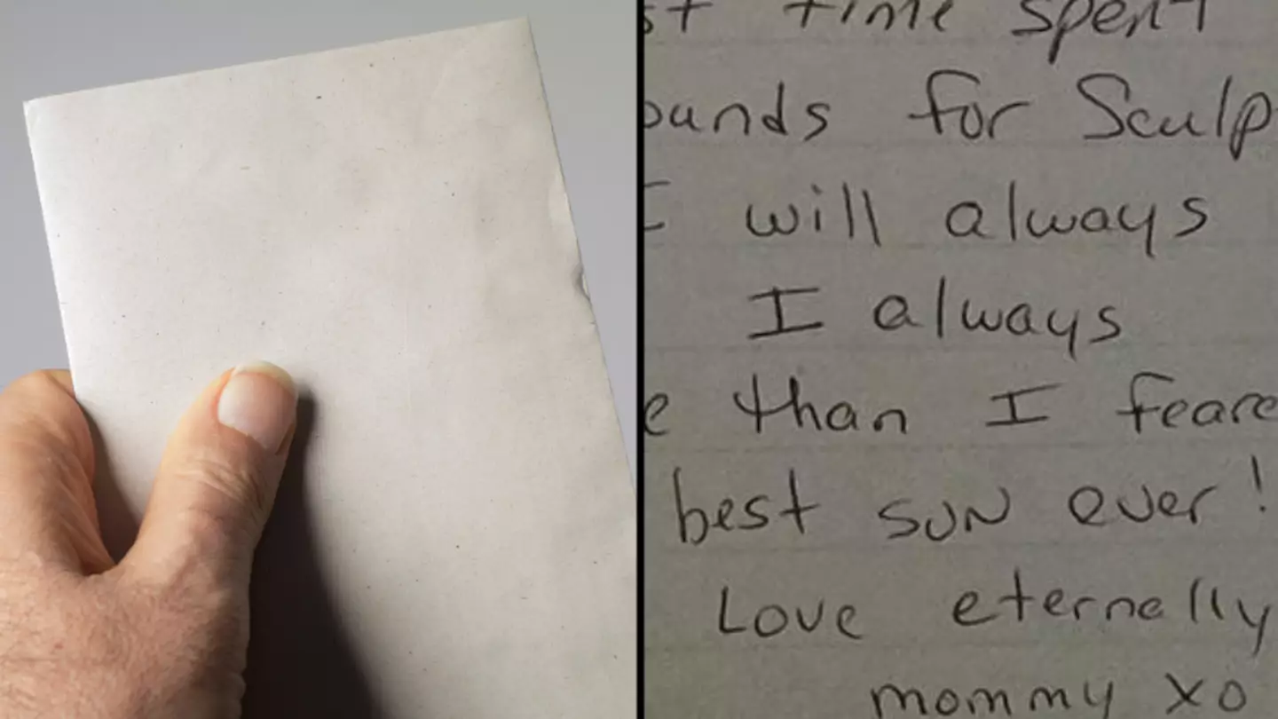 People in tears after man finds letter his mum wrote to him before she died from cancer