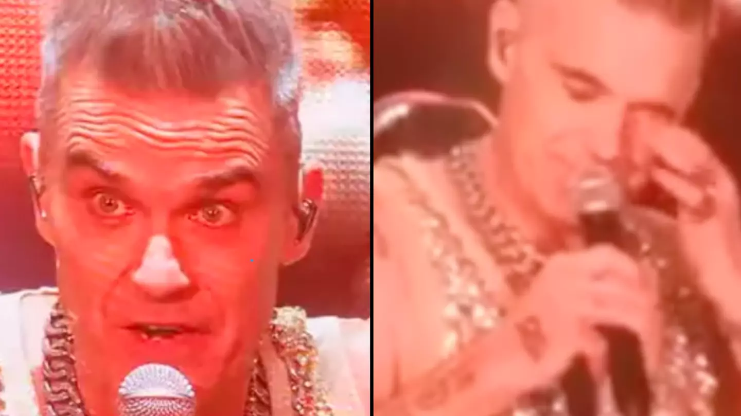 Struggling Robbie Williams forced to stop concert just a few songs after show started