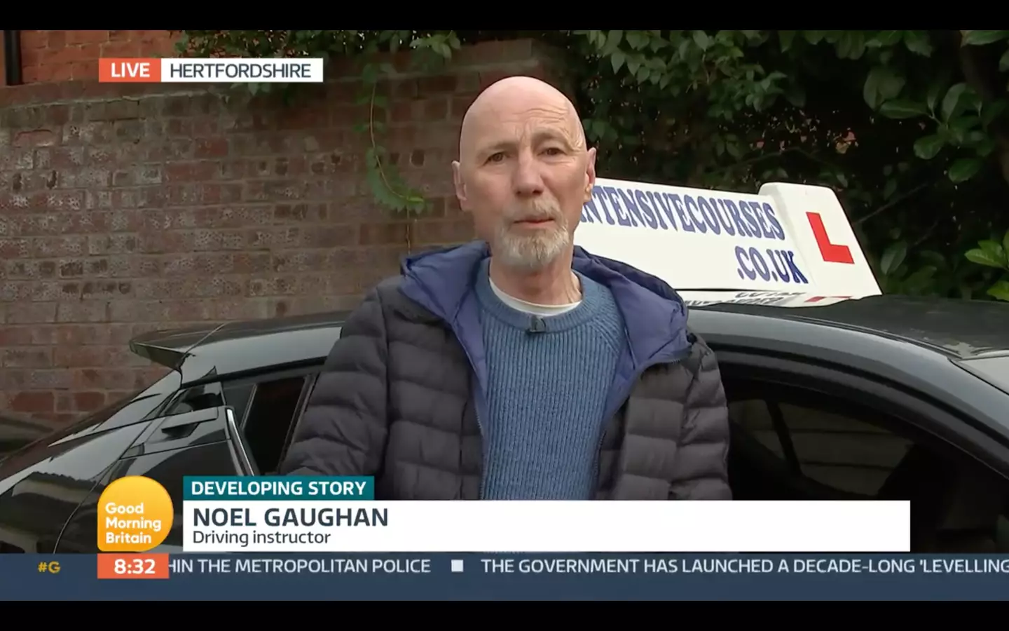 Noel Gaughan appeared on Good Morning Britain.