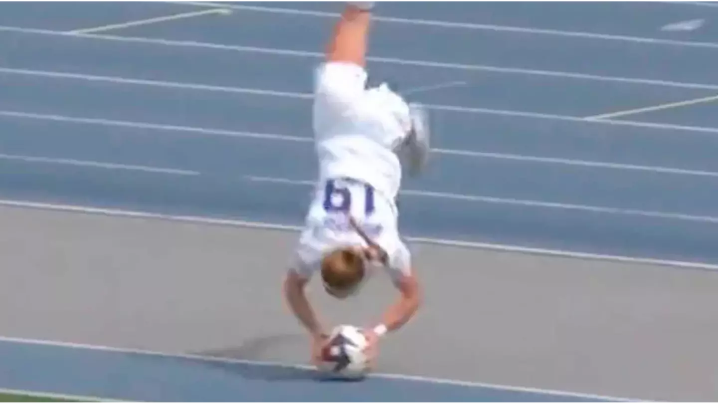 Footballer accidentally scores 'best goal ever' after somersault but people baffled it stood