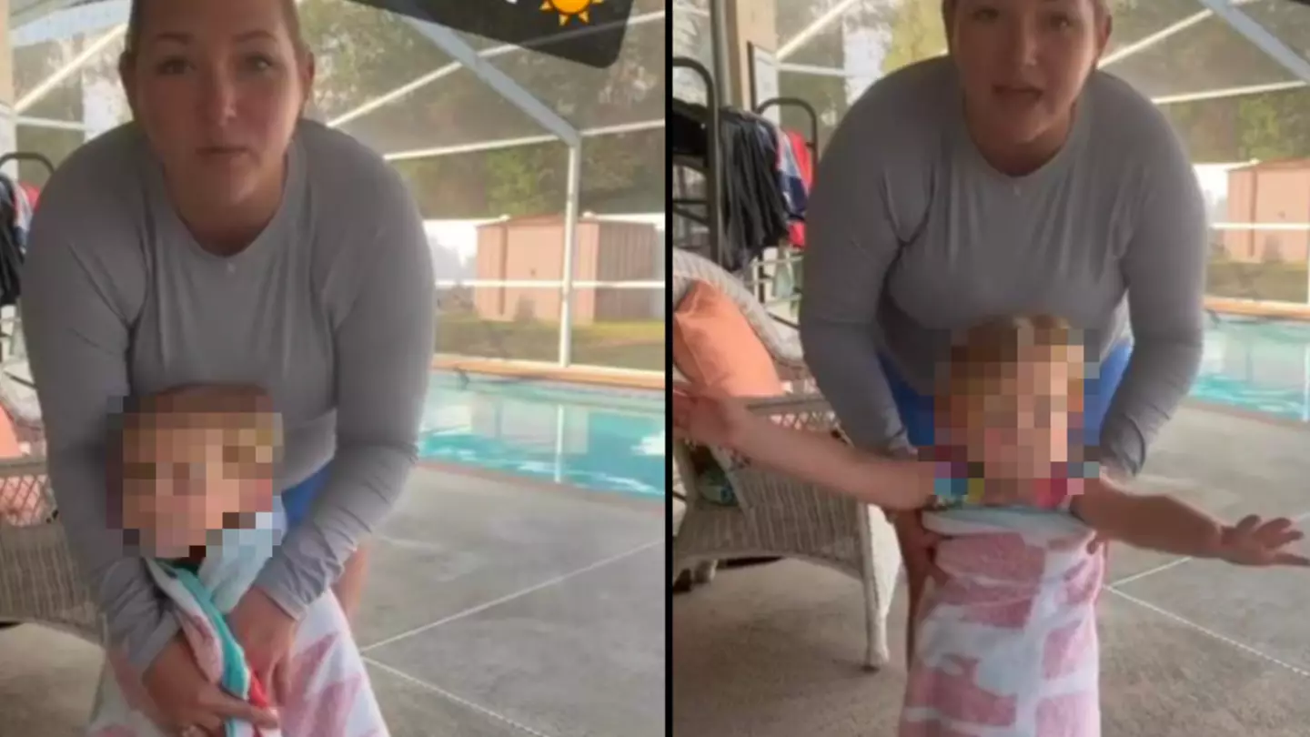 Swimming instructor issues important warning against wrapping towel around kids' shoulders