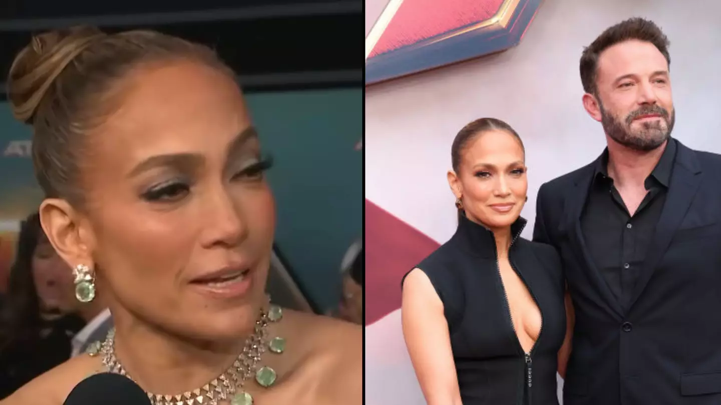 Jennifer Lopez forced to answer awkward question on whether she's divorced Ben Affleck at film premiere