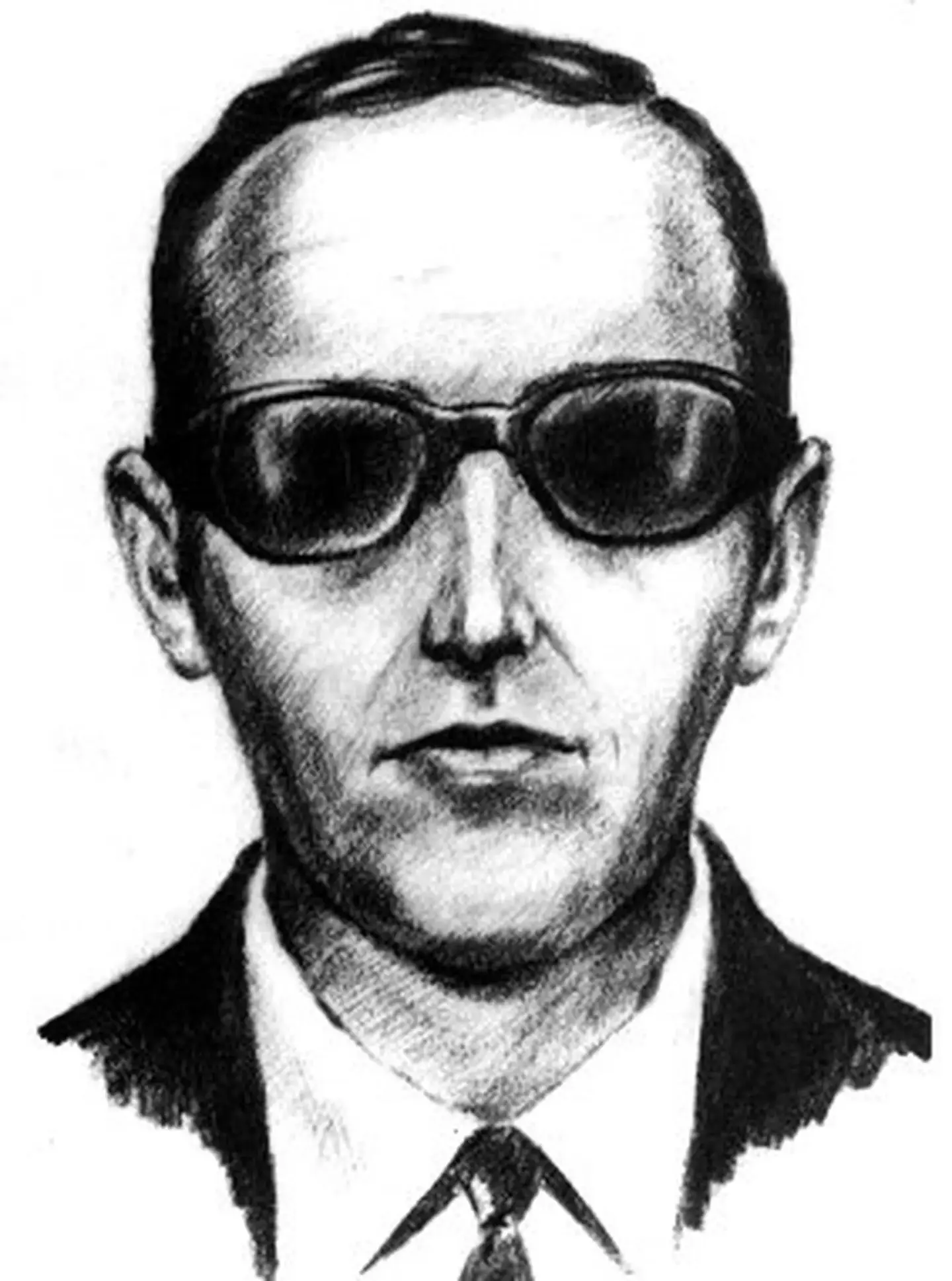 An FBI drawing of what DB Cooper might look like.