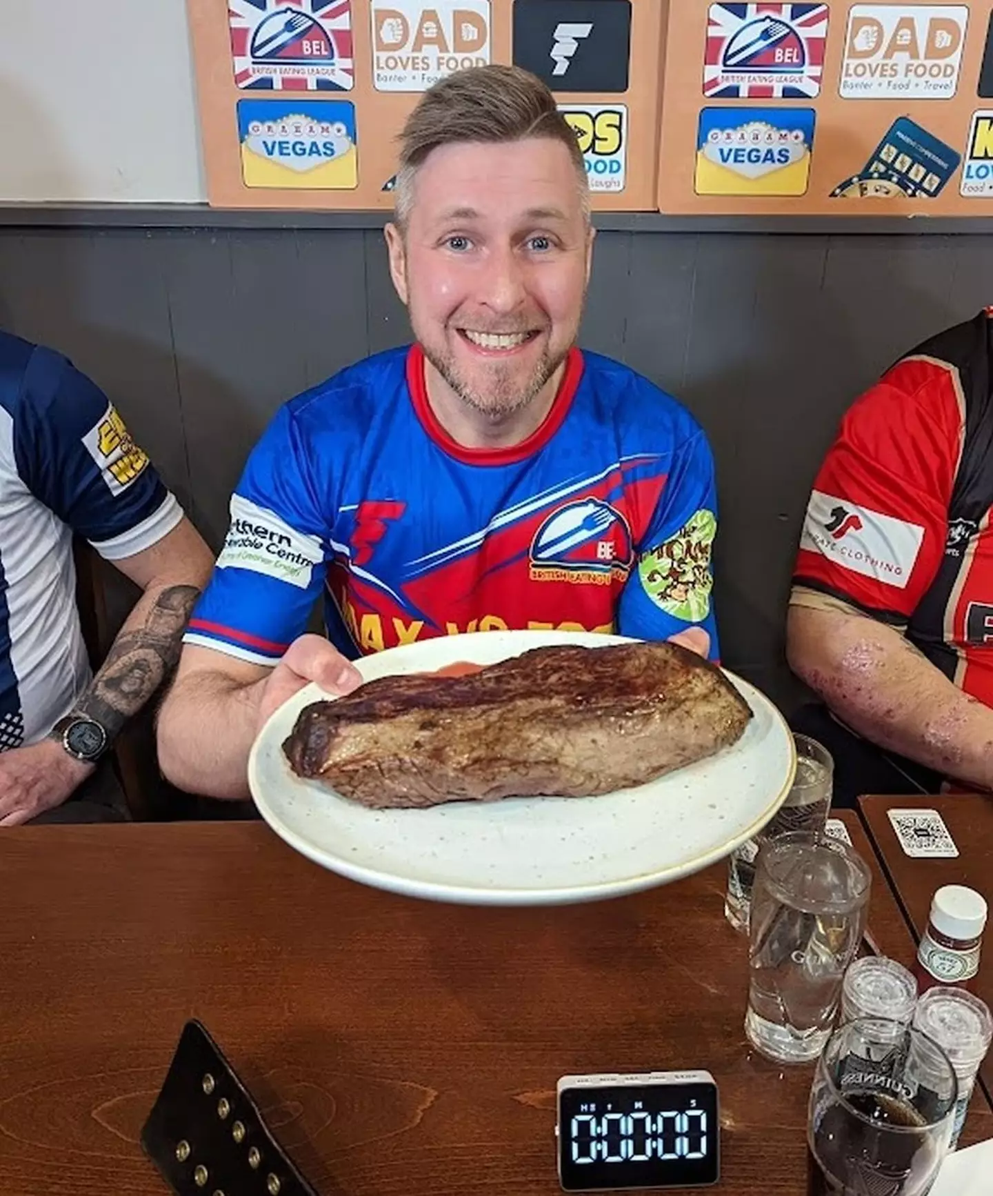 That's one massive steak.