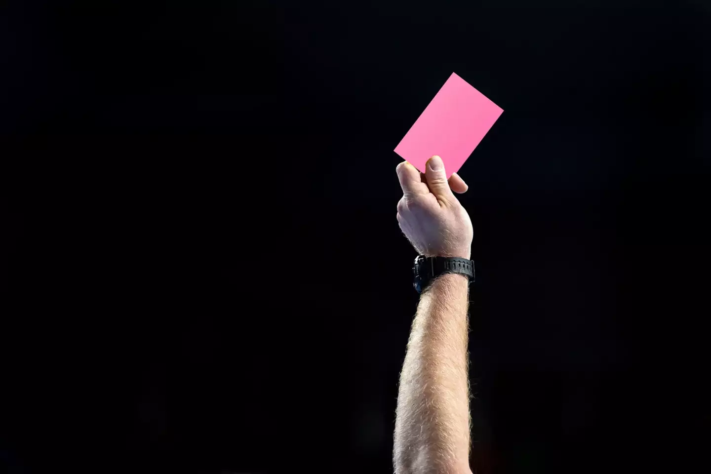The pink card is being introduced. (Getty stock photo)