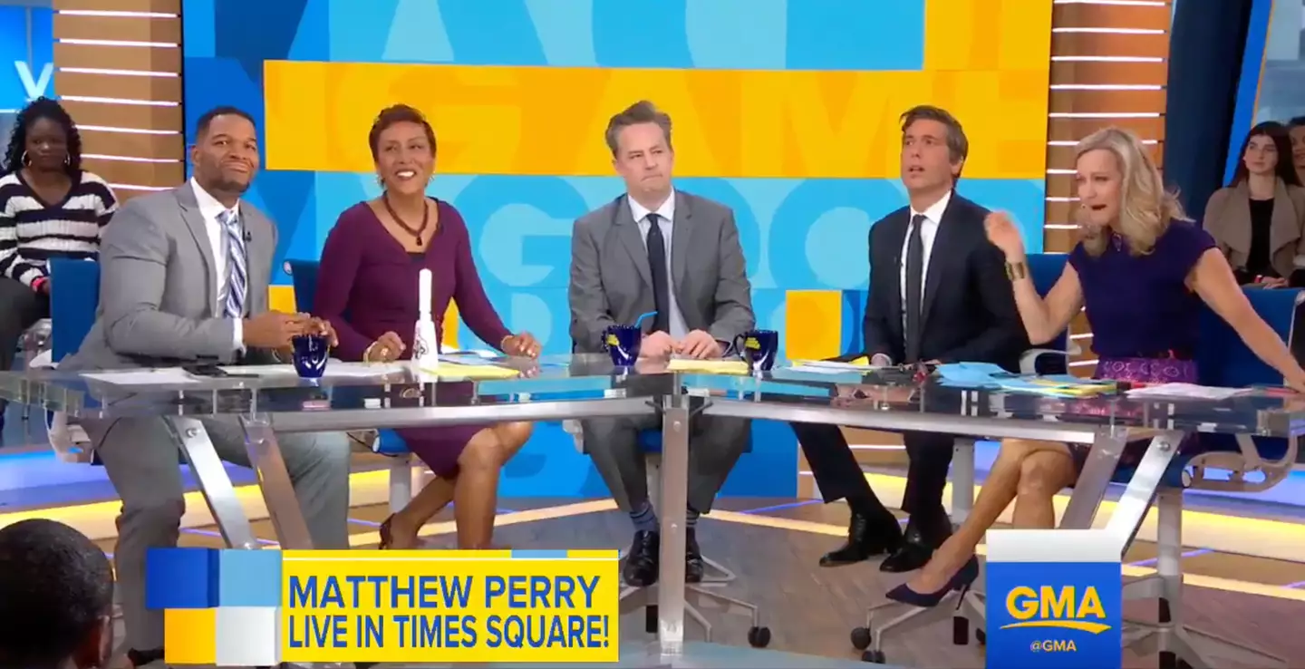Matthew Perry revealed his favourite Friends joke on Good Morning America.