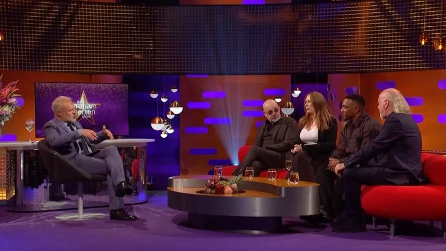 the 41-year-old featured on this week's episode of The Graham Norton Show on Friday (6 October), alongside Bernie Taupin, Catherine Tate and Bill Bailey.