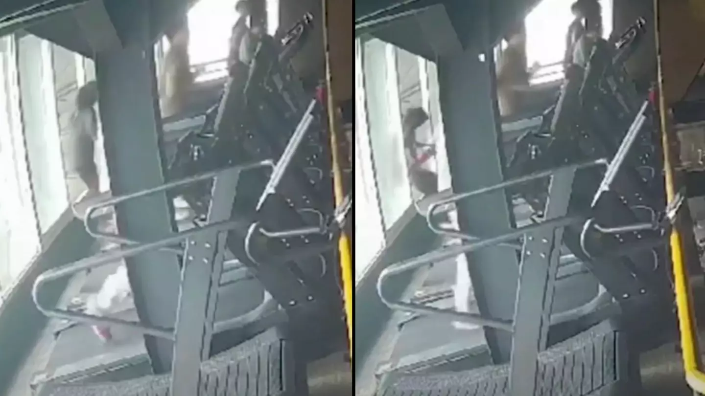 Terrifying moment woman is thrown to her death out of window after falling off treadmill