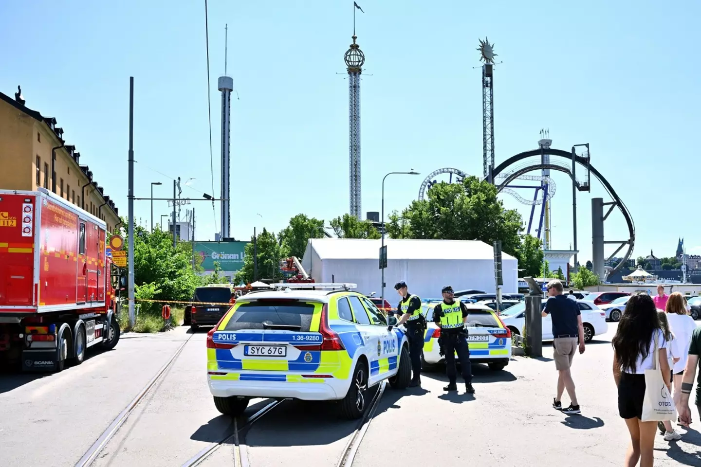 Several people have been injured in a ‘serious’ theme park rollercoaster accident in Stockholm's Grona Lund amusement park.