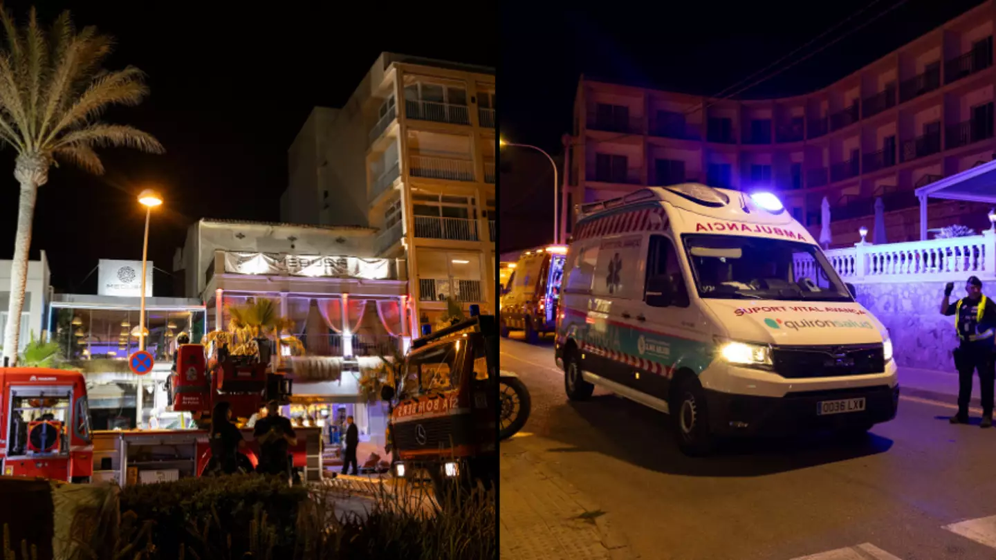 Man on scene at time popular beach club collapsed in Majorca explains what happened during tragic incident