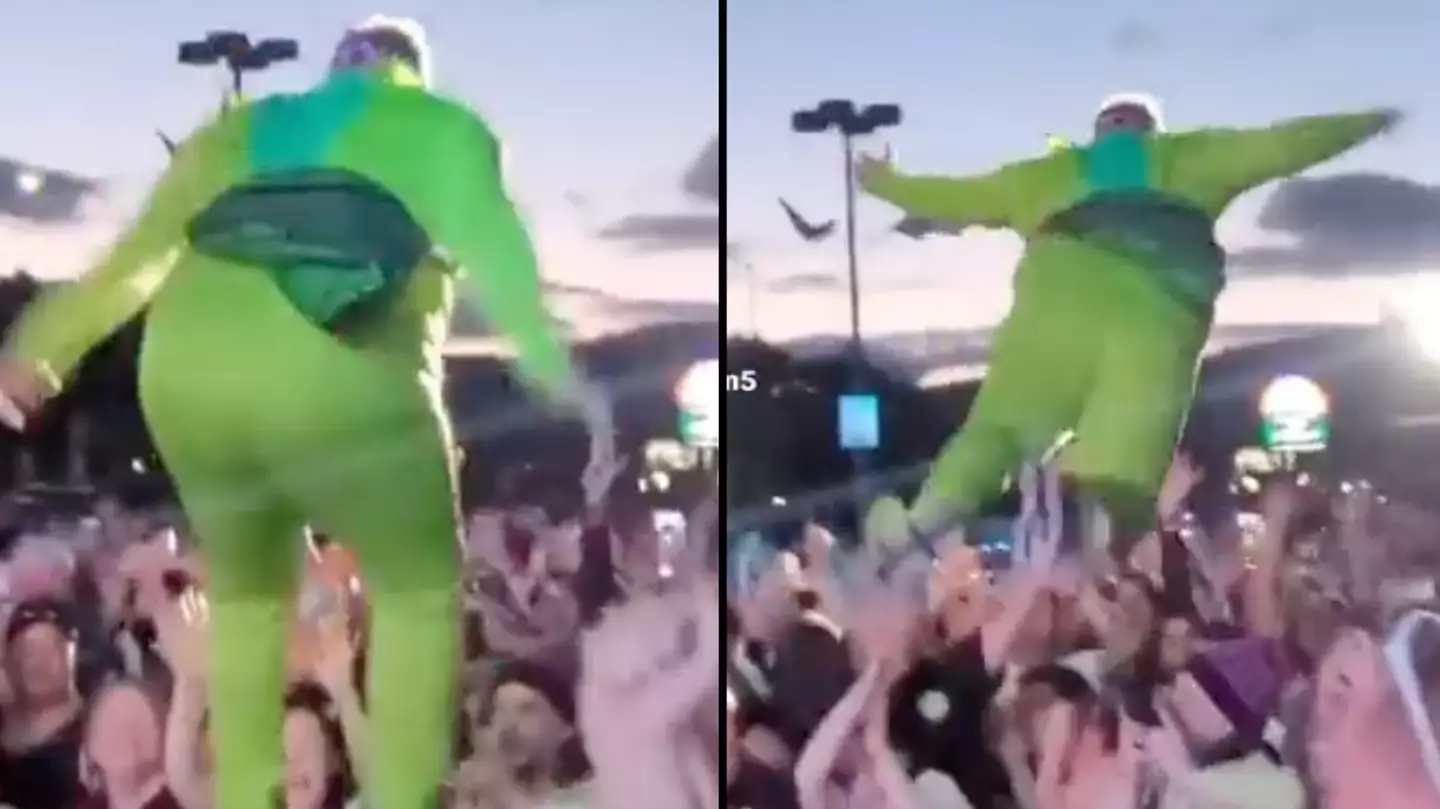 Someone found proof that video of 'Sam Smith stage diving into crowd' is fake