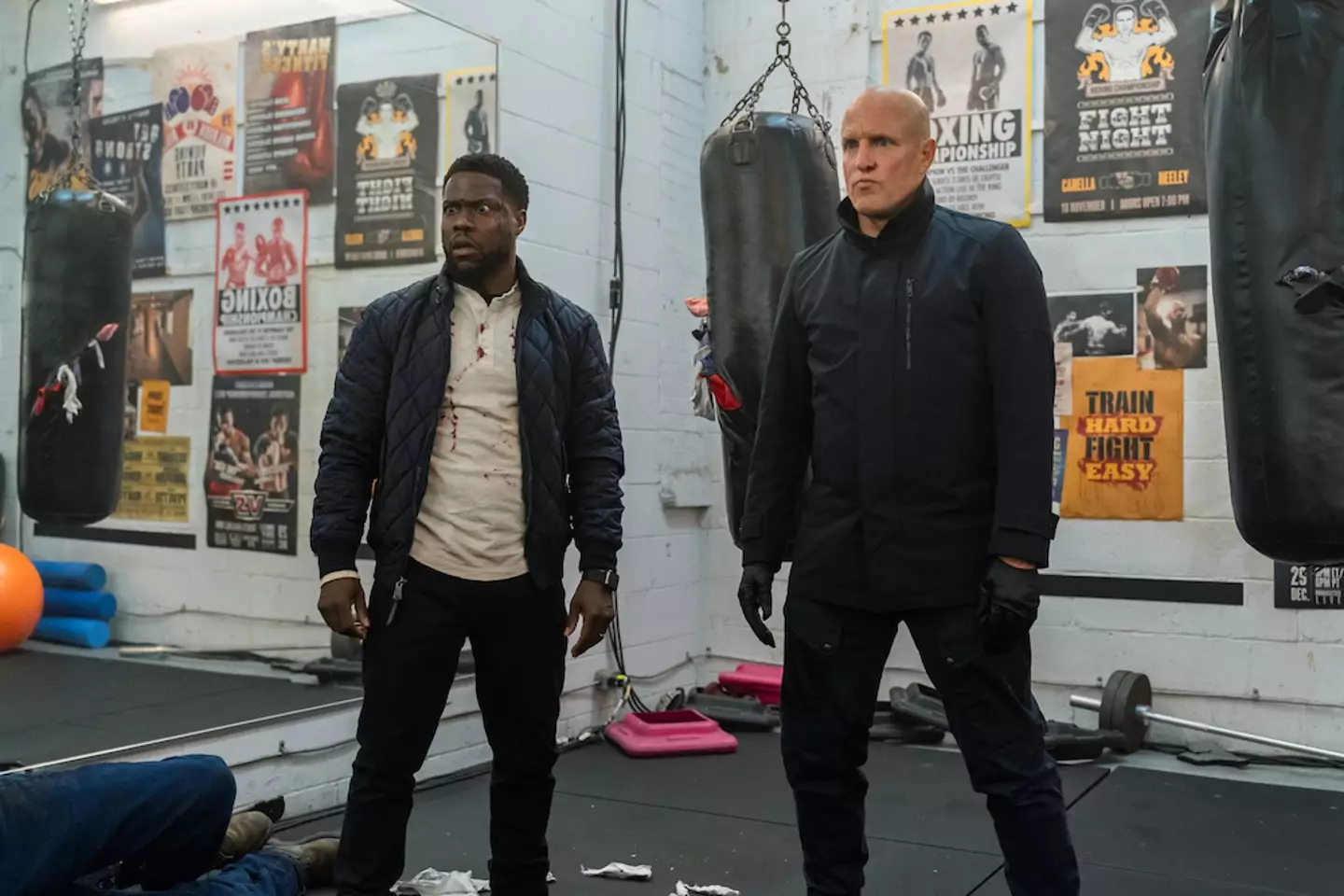 Kevin Hart and Woody Harrelson inspired each other while working on the Netflix film.