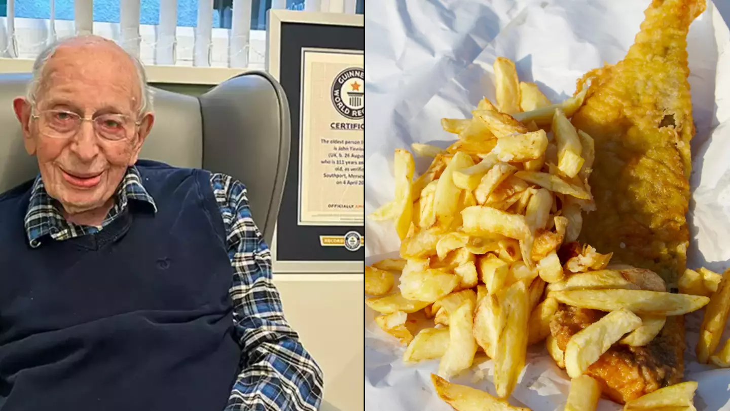 World's oldest man enjoys staple British dish every week and puts his long life down to 'luck'