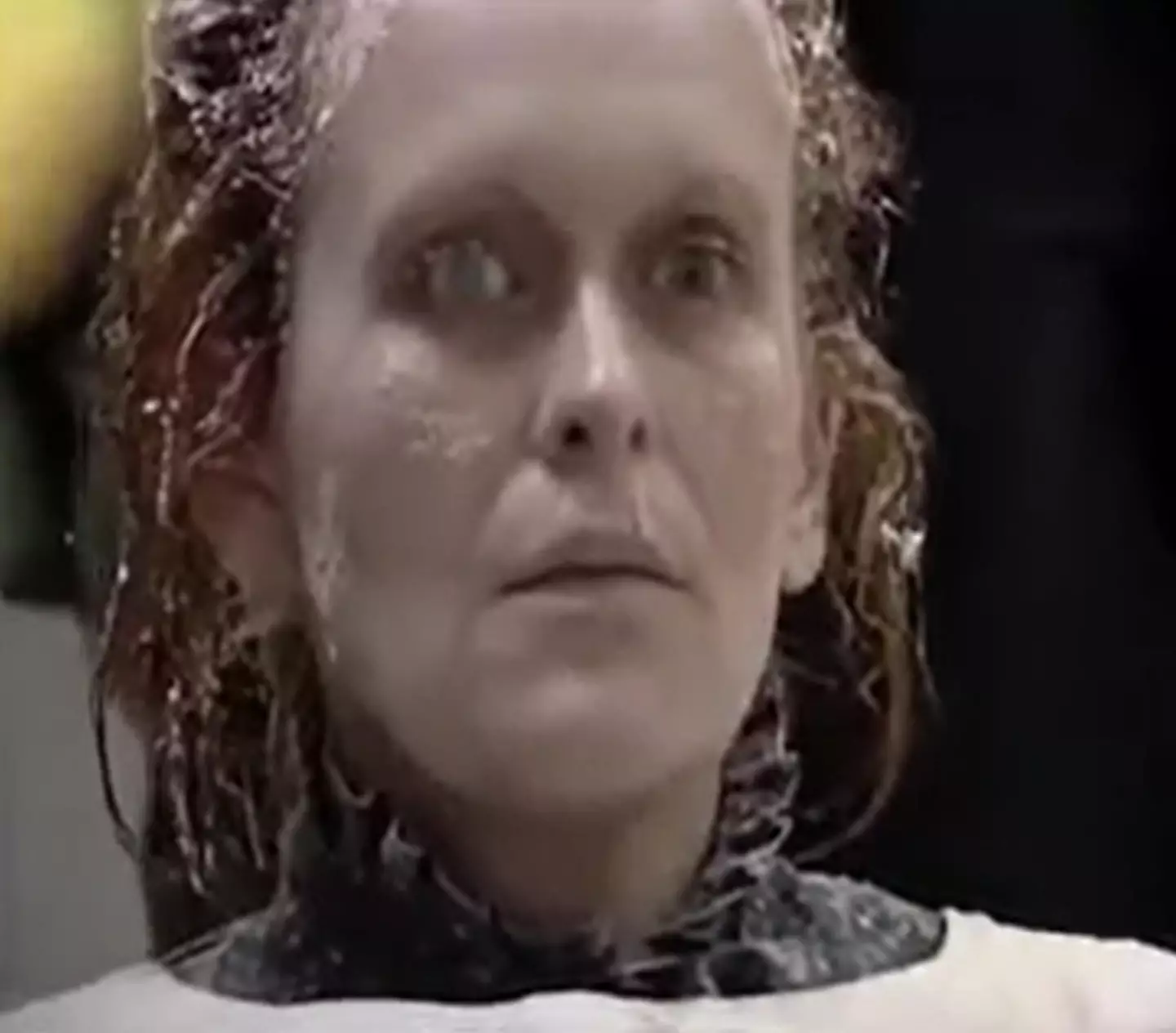 Titanic extra Ellen Mower once the makeup department had finished turning her into a frozen corpse.