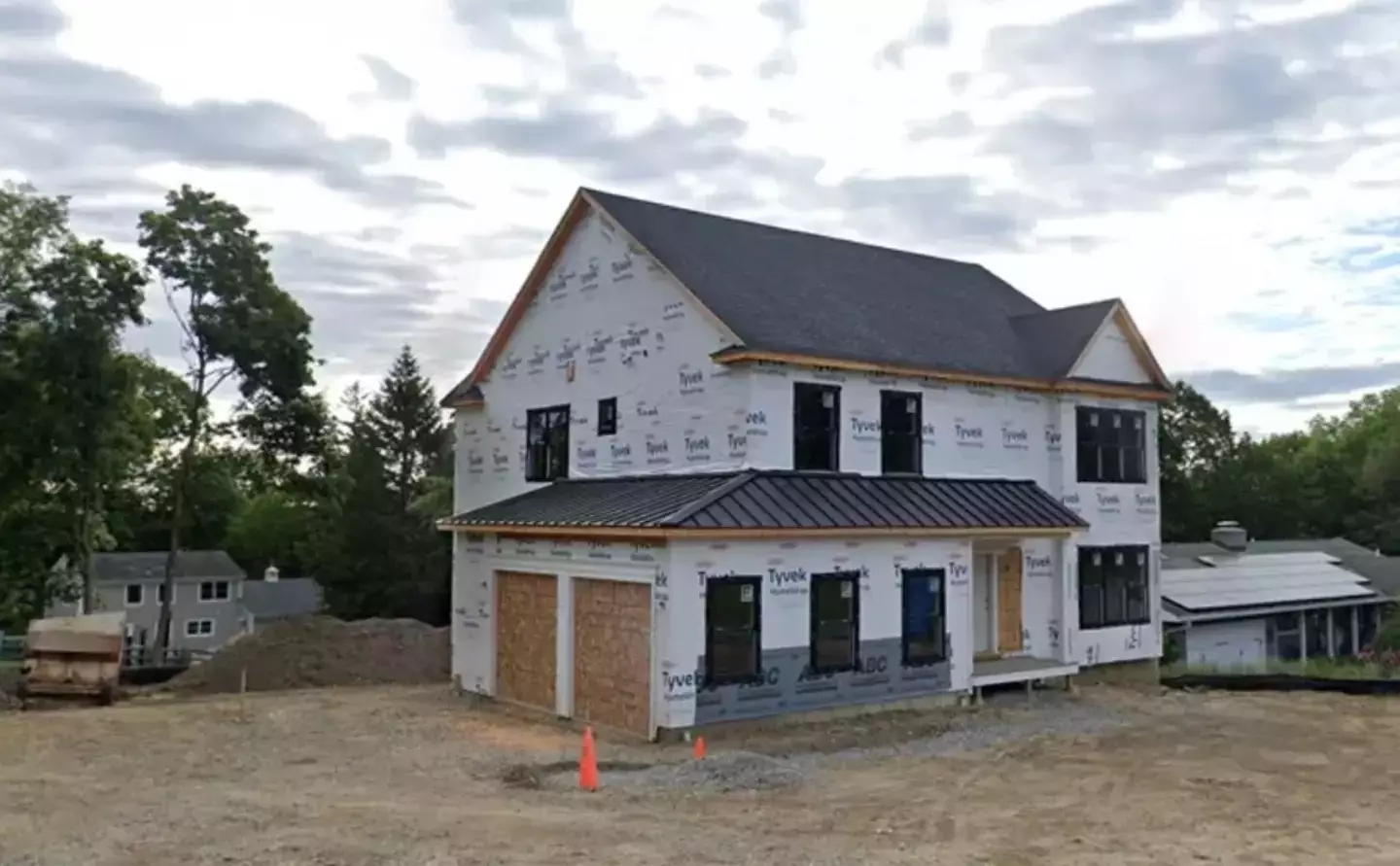 The home was nearly finished. (NBC New York)