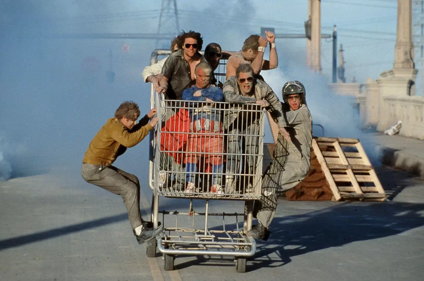 The iconic opening scene from Jackass: The Movie, 2001.
