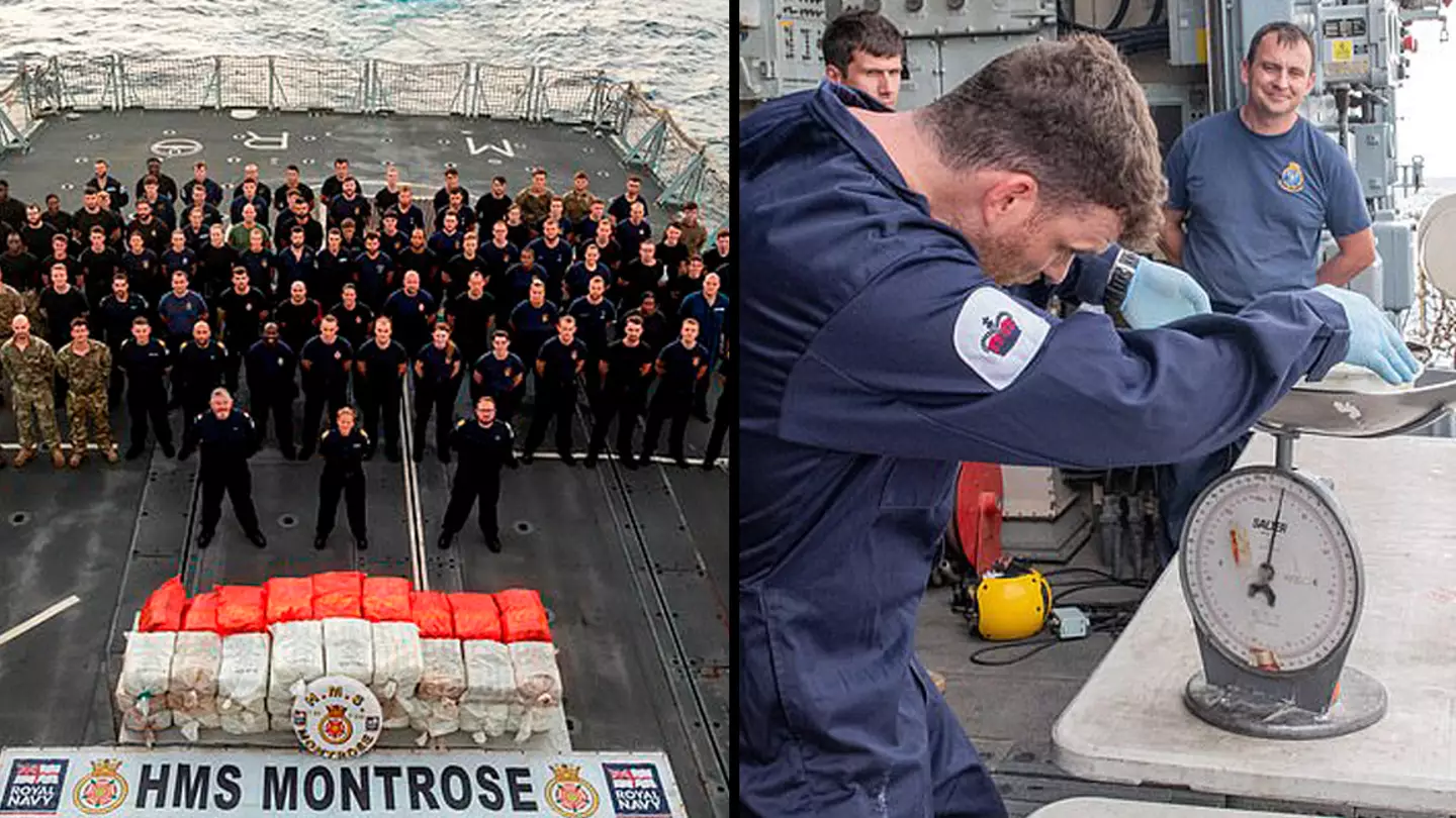 Royal Navy seizes record-breaking £15.5 million worth of crystal methamphetamine