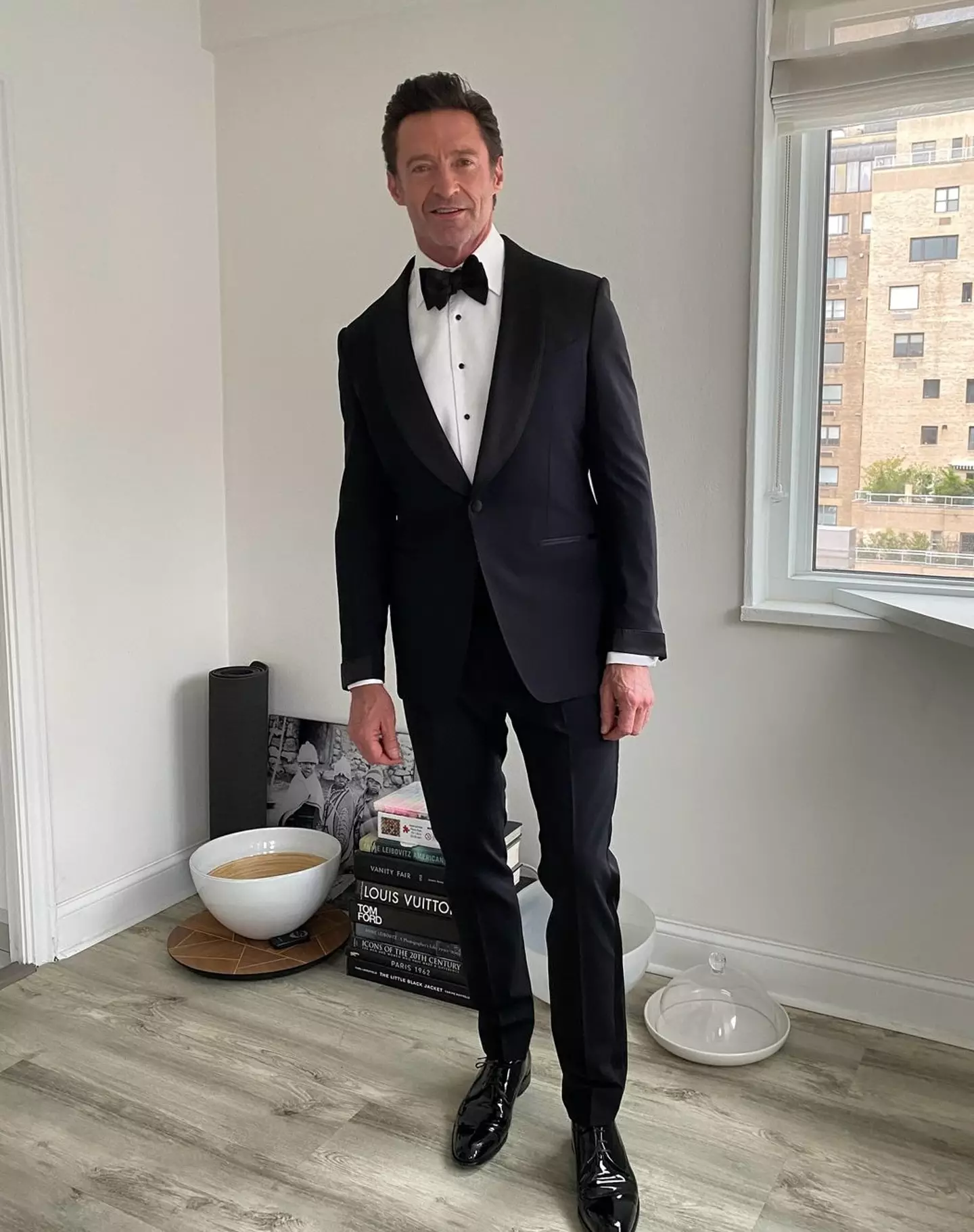 Jackman suited and booted. (thehughjackman/Instagram)