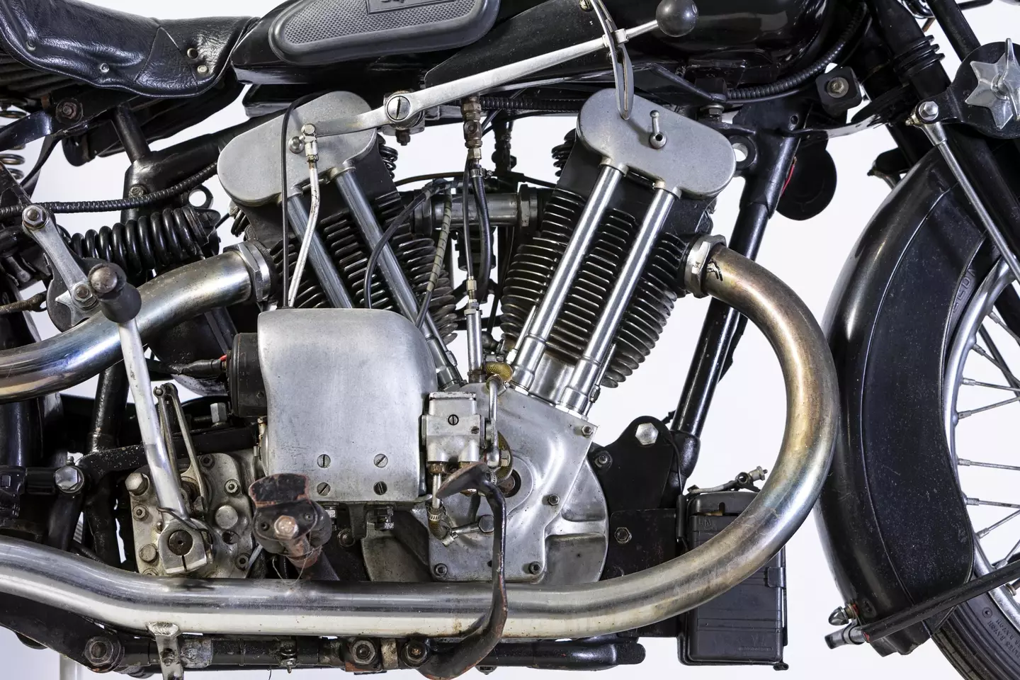 The Brough Superior SS100's new owner will have to spend some money restoring it if they want to take it out on the road again.