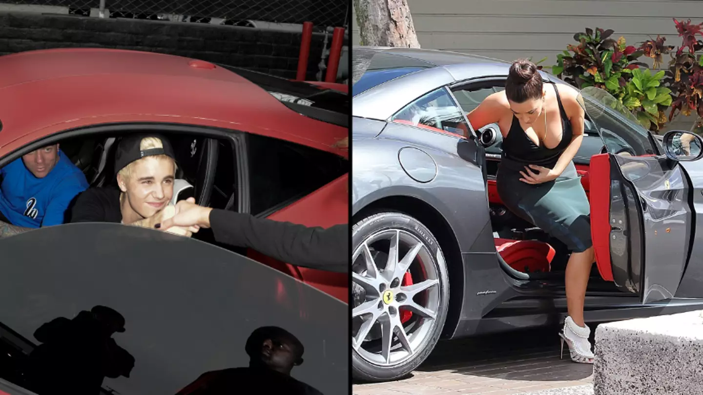 Justin Bieber and Kim Kardashian are restricted from buying certain Ferraris after breaking strict rules