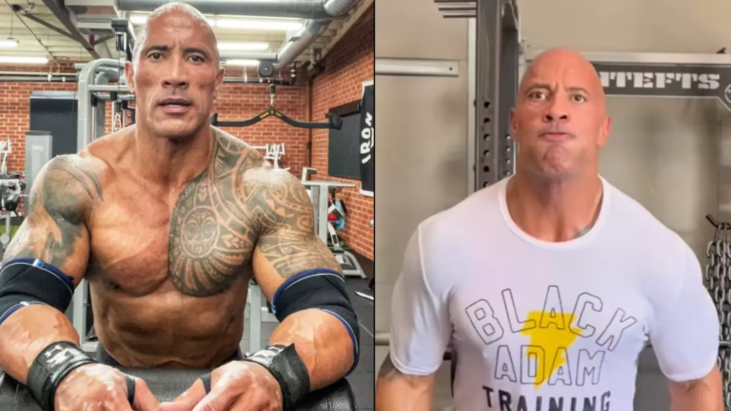 Dwayne Johnson explains why he wees in water bottles at the gym
