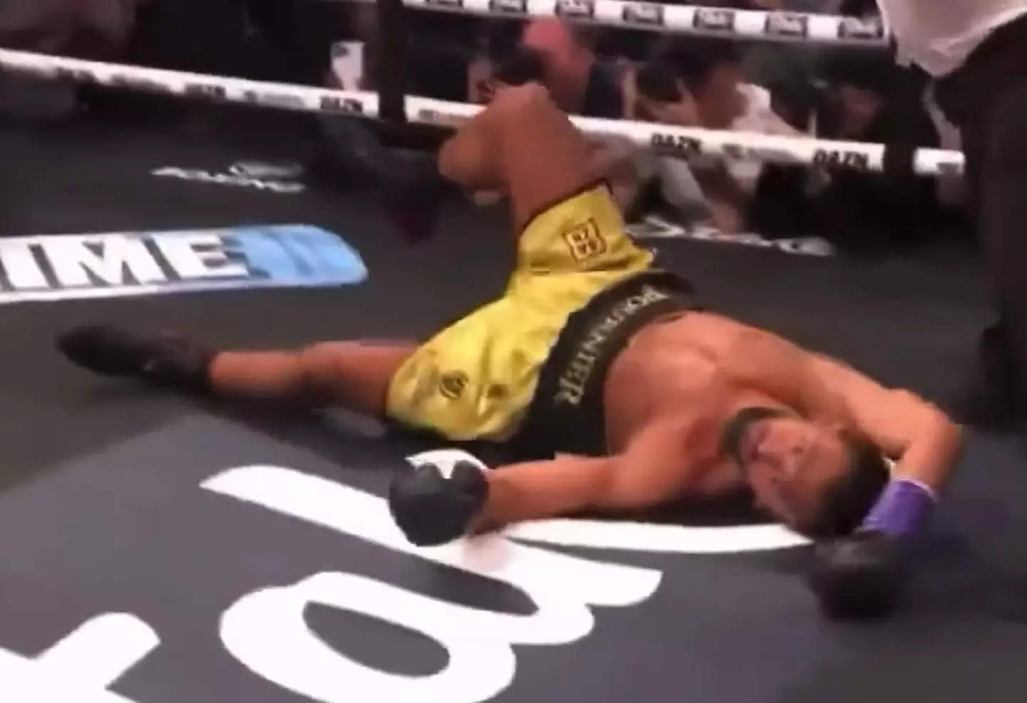 Fournier was KO'd by the blow but he thinks KSI should have been disqualified.