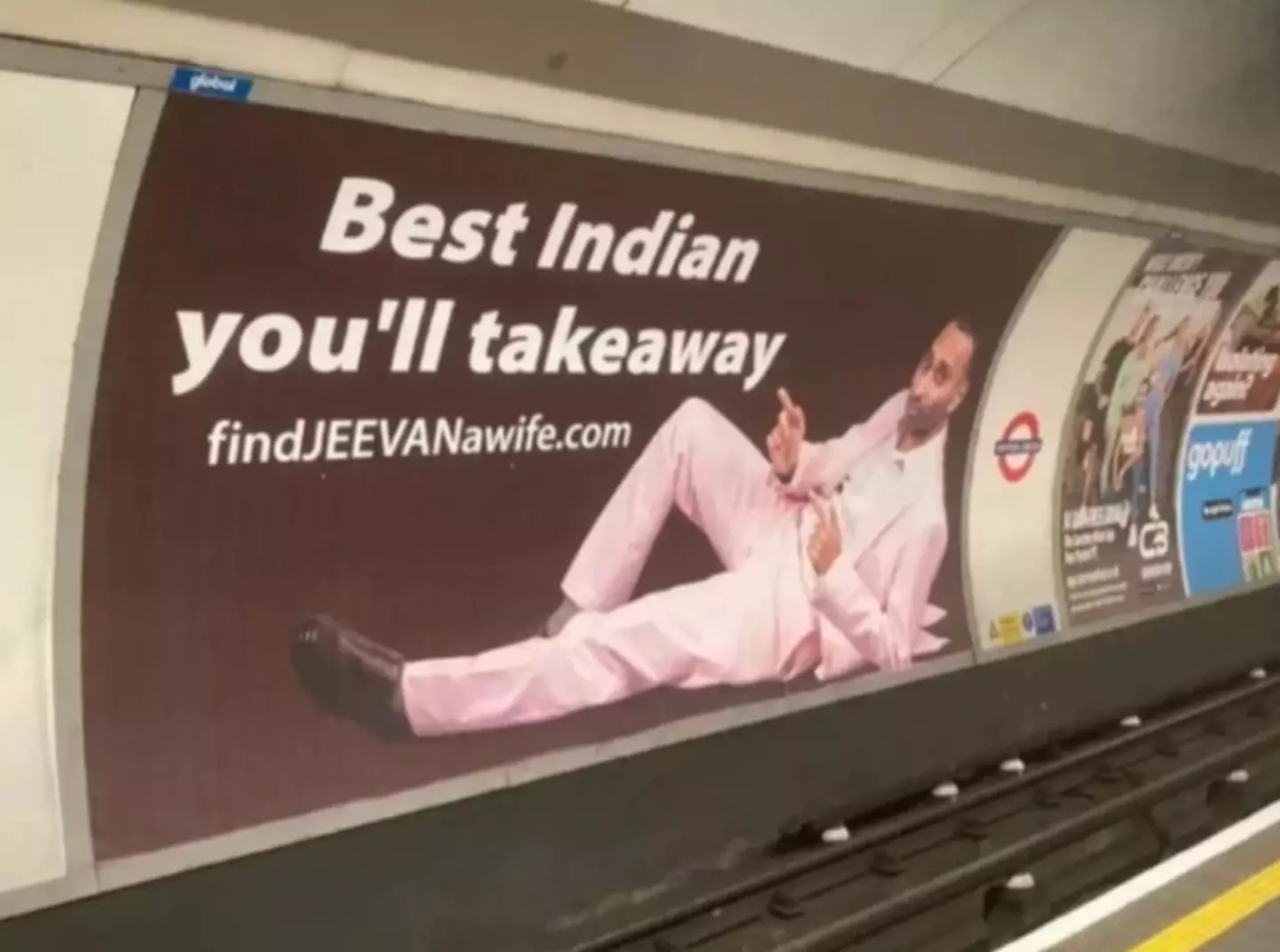 Javeen's billboard in Oxford Circus (findjaveenawife.com)