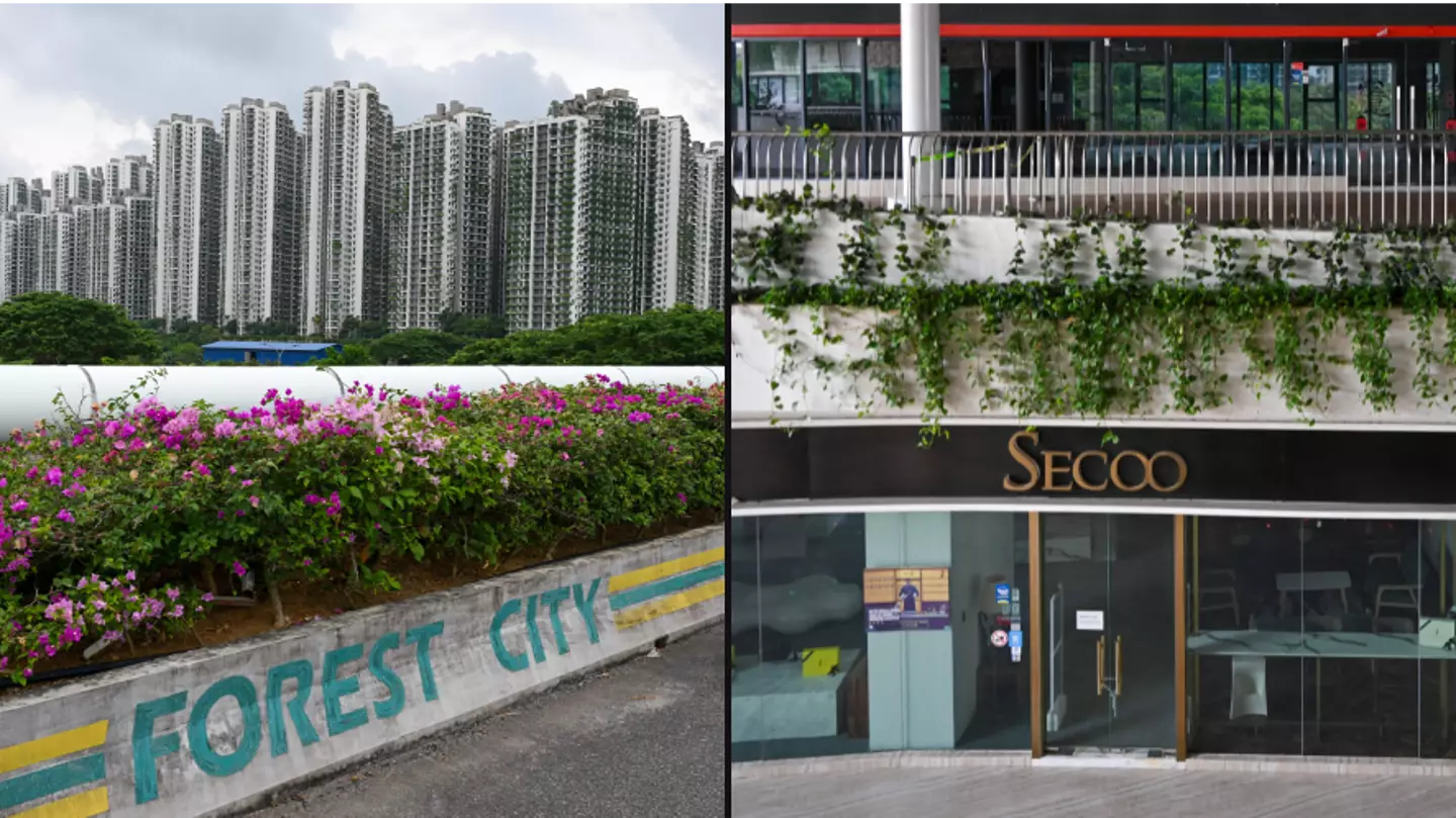 £80 billion 'ghost city' has 'staircase to nowhere' and crocodile infested waters