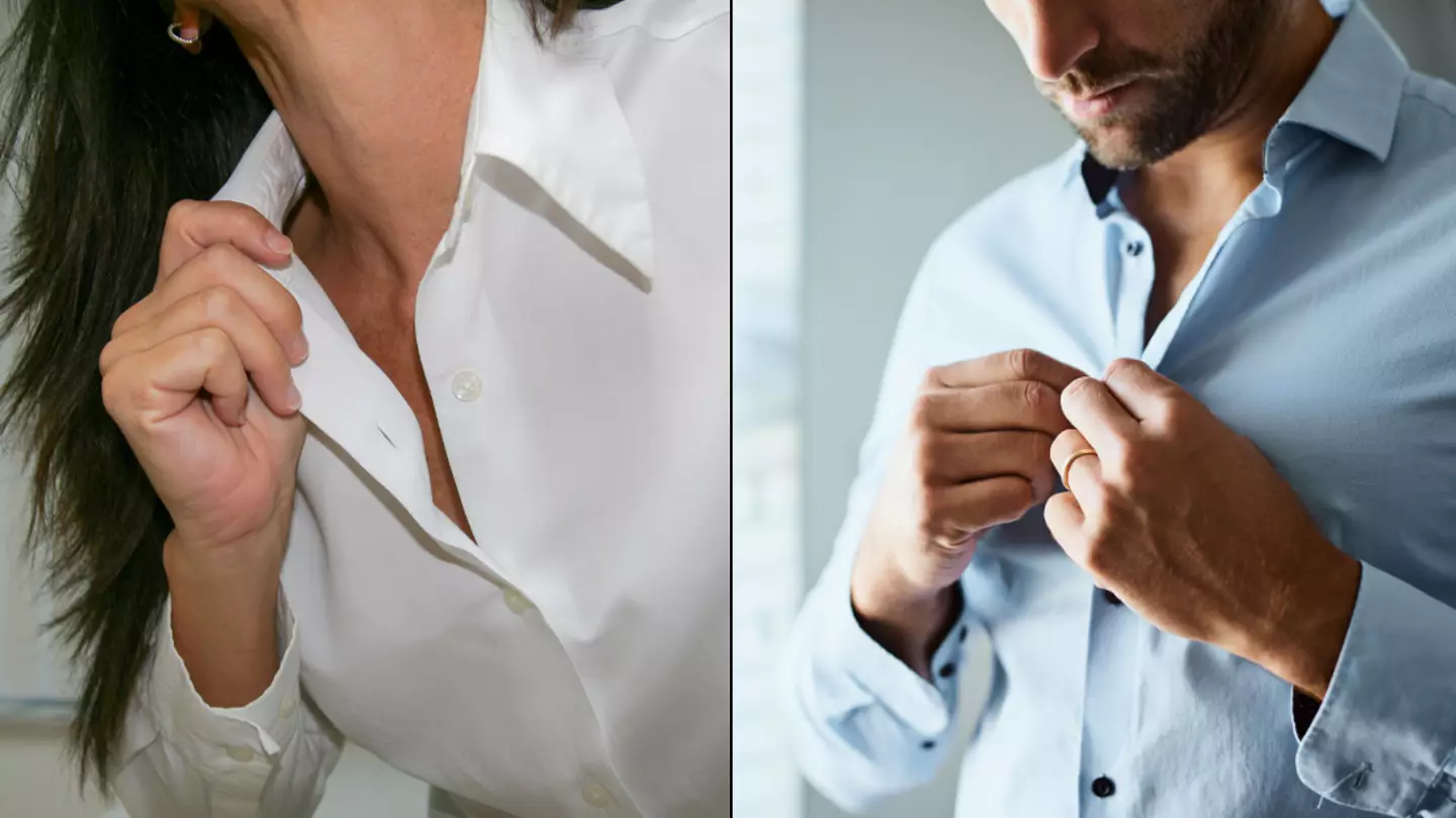 People only just realising why men and women's shirts are buttoned on different sides