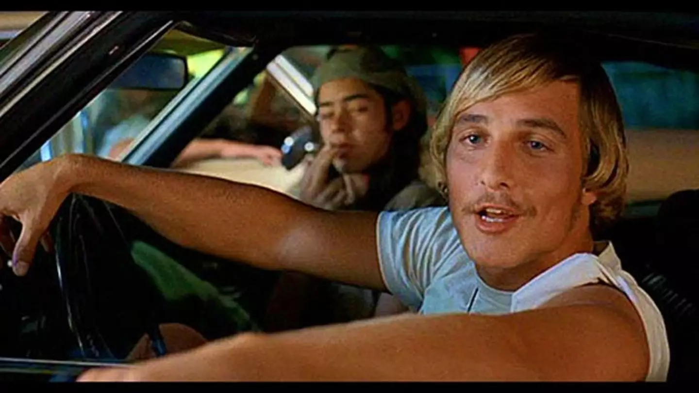 A fresh-faced McConaughey in Dazed and Confused (1993).