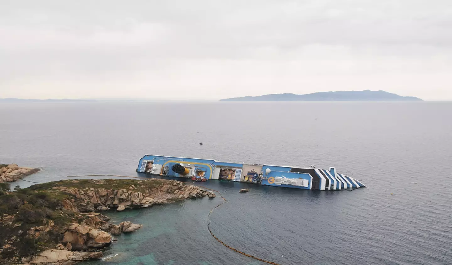 The Costa Concordia sank off the coast of Italy 12 years ago.