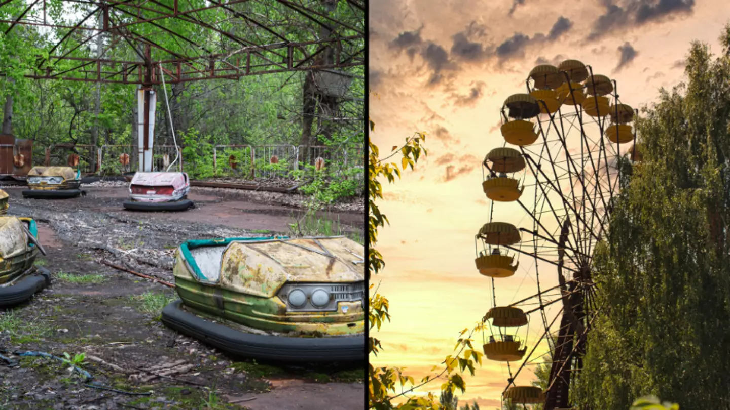 Eerie abandoned theme park is full of rides that have never been used