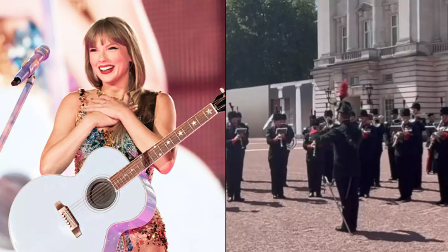 Changing of the Guard had a Taylor Swift twist ahead of her weekend run at Wembley Stadium