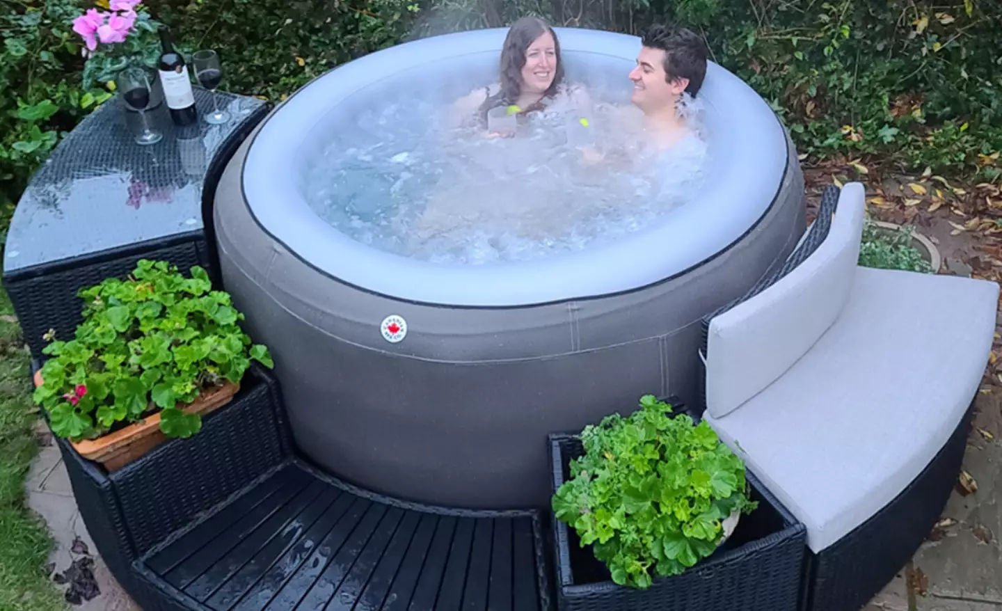 The Canadian Spa Company Grand Rapids Inflatable Hot Tub Spa has £244 off, making it a summer bargain.