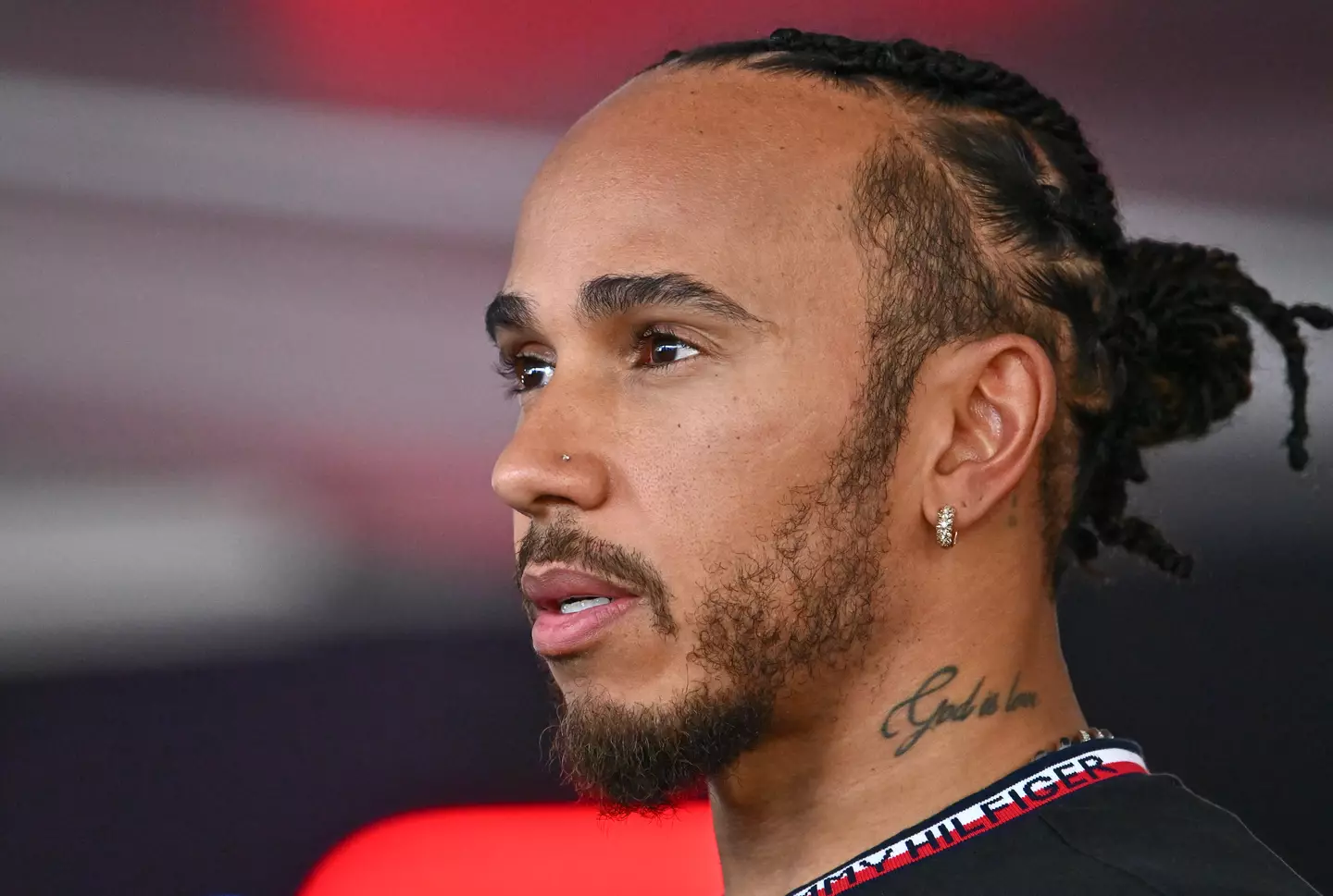 Hamilton has appeared to refuse to sign helmets. (Vince Mignott/MB Media/Getty Images)