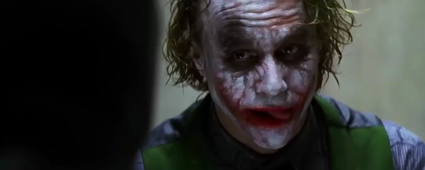 Heath Ledger was constantly licking his lips while playing the Joker (Warner Bros)